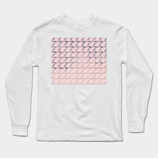 Blushing holly - industrial grey Long Sleeve T-Shirt